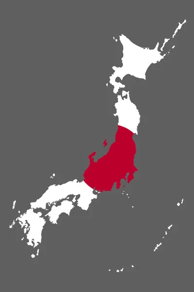 旗アジア地図と日本地図 — ストックベクタ