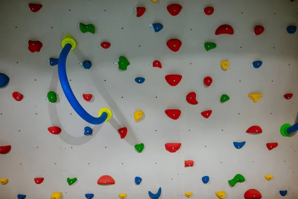 Colorful Climbing Wall Small Children Different Patterns — Stock Photo, Image