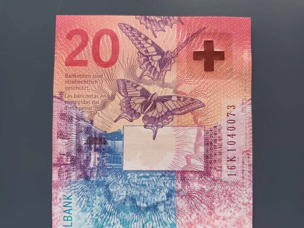 Individual Details Swiss Franc Cash — Stock Photo, Image