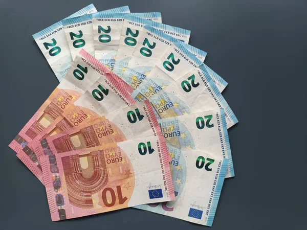 Waluta Unii Europejskiej Wiele Euro — Zdjęcie stockowe