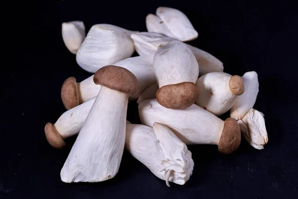 Pleurotus eryngii is an edible mushroom native to Mediterranean regions of Europe but also grown in many parts of Asia