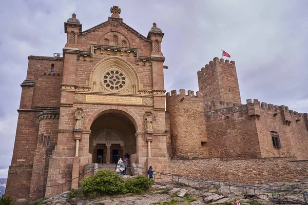 Sanguesa, Navarra İspanya 6. 2022, Kale ve Javier Bazilikası — Stok fotoğraf