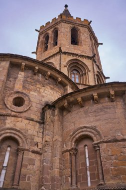 Sanguesa, Navarra Spain march 6 2022, The church of Santa Maria la Real