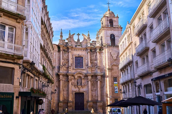 Bizimki, İspanya 21 Ocak 2022, Roma tarzı Katedral 'in ana cephesi