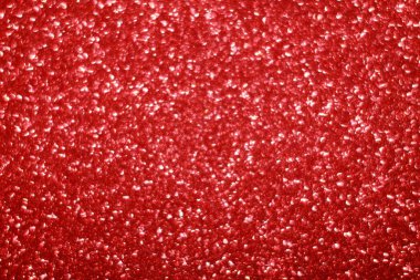 Bokeh odaklı ışıklarla kırmızı parıltılı soyut arkaplan