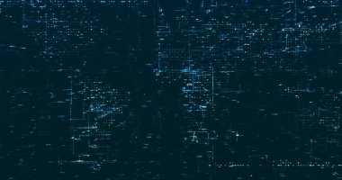 Soyut dijital veri arkaplanı, 3B oluşturma