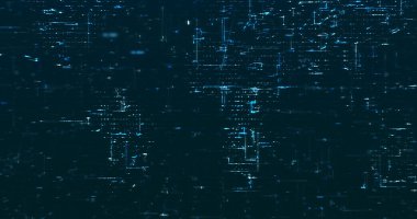 Soyut dijital veri arkaplanı, 3B oluşturma