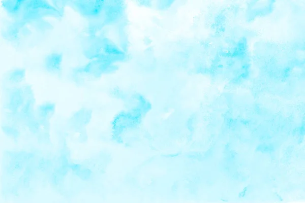 Blue Abstract Watercolor Painted Background — Stock Photo, Image
