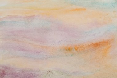 Abstract watercolor background painting in pastel colors
