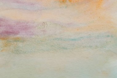 Abstract watercolor background painting in pastel colors