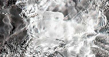 Soyut ızgara şekilli manzara arka planı. 3d oluşturma