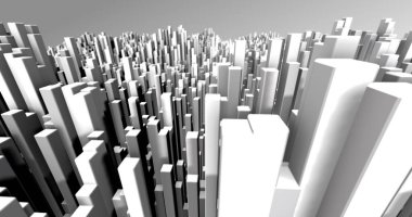 Soyut ızgara şekilli manzara arka planı. 3d oluşturma