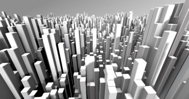 Soyut ızgara şekilli manzara arka planı. 3d oluşturma