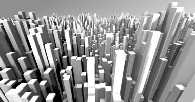 Soyut ızgara şekilli manzara arka planı. 3d oluşturma