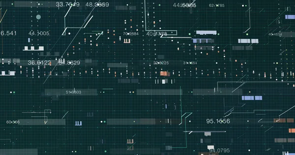 Fondo Datos Digitales Abstractos Renderizado — Foto de Stock