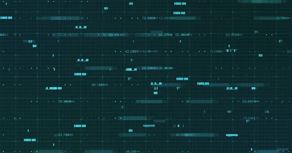 Abstrakt Digital Data Bakgrund Rendering — Stockfoto