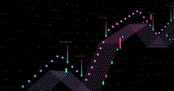 Аннотация Цифровой Сетевой Фон Данных Рендеринг — стоковое фото