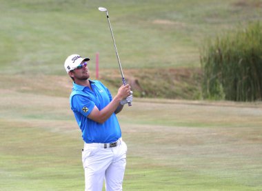 GUYANCOURT, FRANCE, HAZİRAN 05 Temmuz 2015: Bernd Weisberger (AUT), Fransa Açık, Avrupa Turu, Temmuz 05, 2015, Golf National, Guyancourt, Fransa.