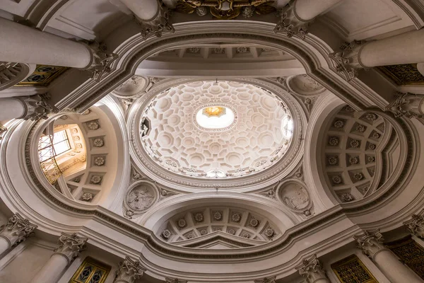Roma Italia Junio 2015 Interiores Detalles Arquitectónicos Iglesia San Carlo — Foto de Stock