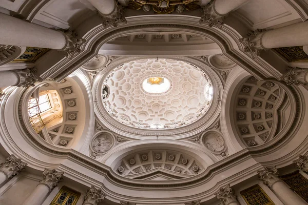 Roma Itália Junho 2015 Interiores Detalhes Arquitetônicos Igreja San Carlo — Fotografia de Stock