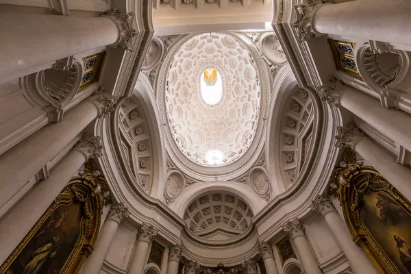 Roma Italia Junio 2015 Interiores Detalles Arquitectónicos Iglesia San Carlo — Foto de Stock