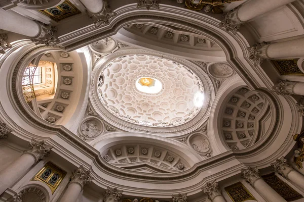 Roma Italia Junio 2015 Interiores Detalles Arquitectónicos Iglesia San Carlo — Foto de Stock