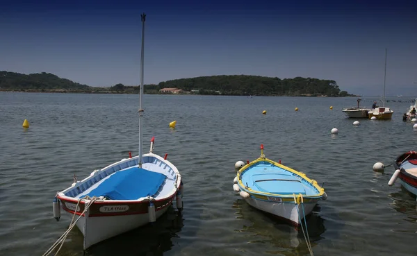 Lodě Přístavu Bandol Francouzská Riviéra Francie — Stock fotografie