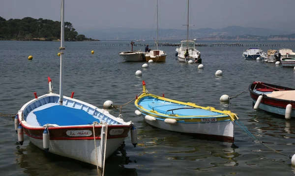 Lodě Přístavu Bandol Francouzská Riviéra Francie — Stock fotografie