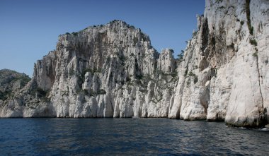 Cassis 'in Calanques kayalıkları, Marsilya yakınları, Fransa, Fransa