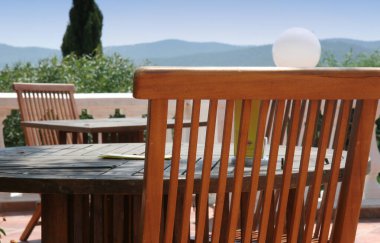 restaurant in bormes les mimosas, france, french riviera