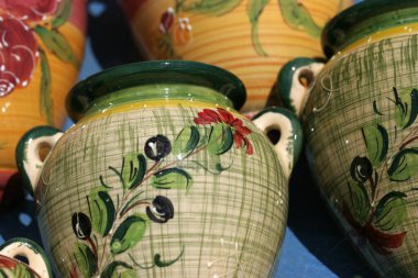 Bormes les mimosas, France, French Riviera 'da çömlekçilik