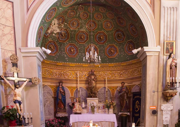 Cargese Corse France May 2013 Interiors Architectural Details Catholic Church — Stock Photo, Image