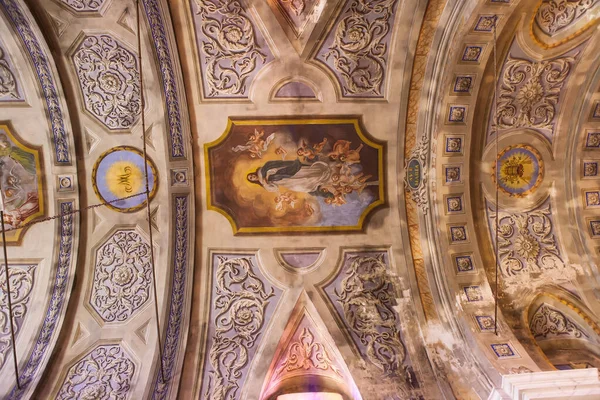 Cargese Corse France 2013 Интерьеры Архитектурные Детали Католическая Церковь Каргезе — стоковое фото