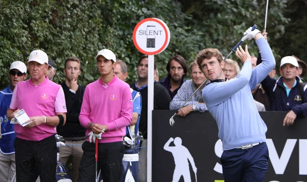 Saint Nom Breteche France October 2013 Golfer Action Sevriano Ballesteros — 스톡 사진