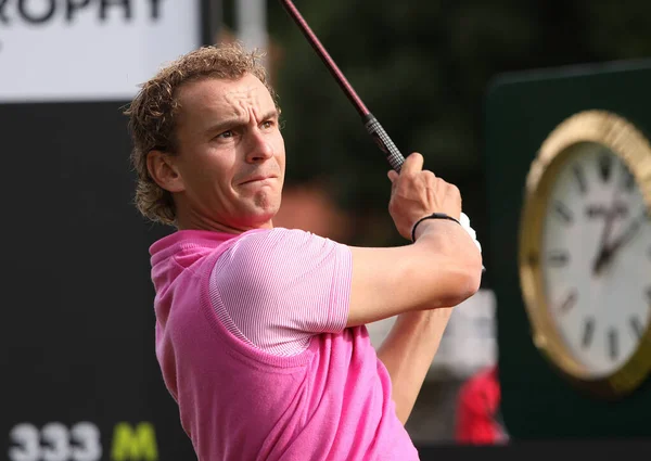 Saint Nom Breteche França Outubro 2013 Golfista Ação Troféu Sevriano — Fotografia de Stock