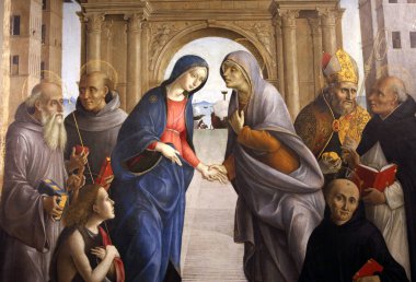 SIENA, ITALY, 14 Haziran 2016: Siena, Toskana 'nın Pinacoteca Nazialinin iç mimari dekorları