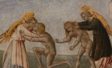 SIENA, ITALY, 14 Haziran 2016: Siena, Toskana 'nın Pinacoteca Nazialinin iç mimari dekorları