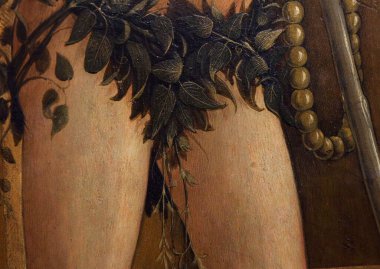 SIENA, ITALY, 14 Haziran 2016: Siena, Toskana 'nın Pinacoteca Nazialinin iç mimari dekorları