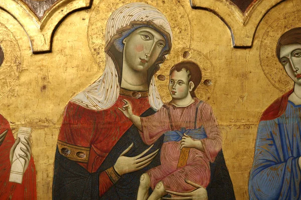 Siena Itália Junho 2016 Interiores Decorações Arquitetônicas Pinacoteca Nazionale Siena — Fotografia de Stock