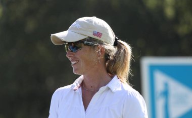 Paris, Fransa, 10 Eylül 2010: Fransız Açık Tenis Turnuvası 'nda kadın golfçü