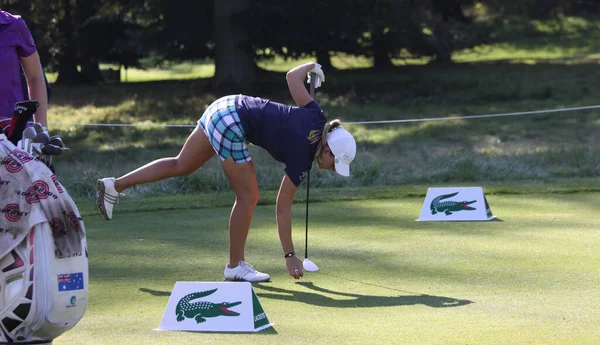 Paris France Septembre 2010 Une Golfeuse Action Open France 2010 — Photo