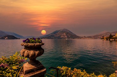 Como Gölü wiew, Bellagio yakınlarındaki, piedmonte, İtalya