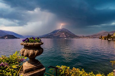 Como Gölü wiew, Bellagio yakınlarındaki, piedmonte, İtalya
