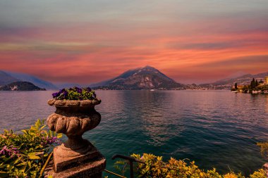 Como Gölü wiew, Bellagio yakınlarındaki, piedmonte, İtalya