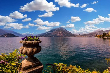 Como Gölü wiew, Bellagio yakınlarındaki, piedmonte, İtalya