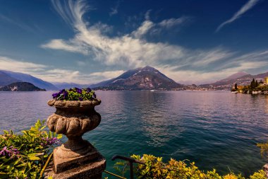 Como Gölü wiew, Bellagio yakınlarındaki, piedmonte, İtalya
