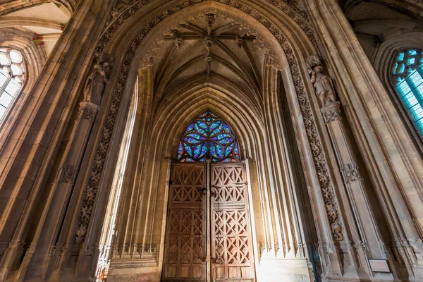 Abbeville Somme France March 2022 Interiors Decors Saint Vufran Collegiate — Stock fotografie