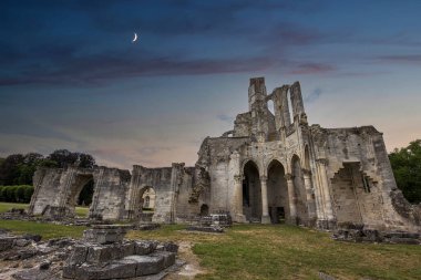 CHAALIS, FRANCE, 24 Temmuz 2016: Chaalis Manastırı Harabeleri, 24 Temmuz 2016