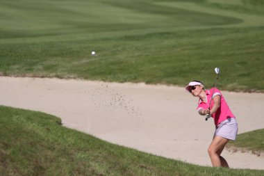 Paris, Fransa, 10 Eylül 2010: Fransız Açık Tenis Turnuvası 'nda kadın golfçü
