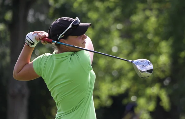 Parigi Francia Settembre 2010 Lady Golfista Azione All Open Francia — Foto Stock